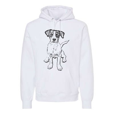 Jack Russell Terrier Gift For Dog Mom Dad Premium Hoodie