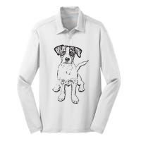 Jack Russell Terrier Gift For Dog Mom Dad Silk Touch Performance Long Sleeve Polo