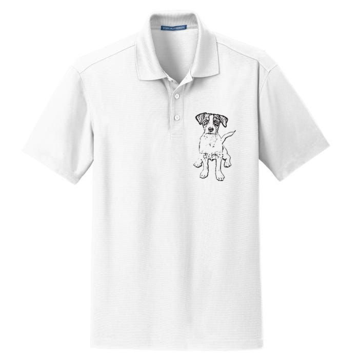 Jack Russell Terrier Gift For Dog Mom Dad Dry Zone Grid Polo