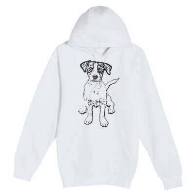 Jack Russell Terrier Gift For Dog Mom Dad Premium Pullover Hoodie