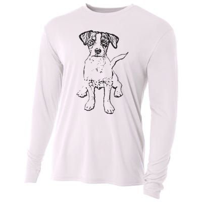 Jack Russell Terrier Gift For Dog Mom Dad Cooling Performance Long Sleeve Crew