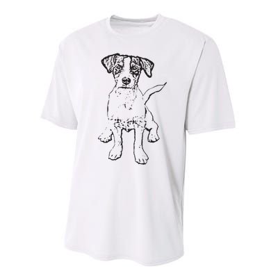 Jack Russell Terrier Gift For Dog Mom Dad Performance Sprint T-Shirt