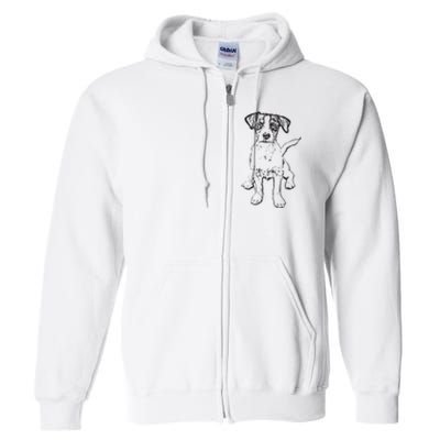 Jack Russell Terrier Gift For Dog Mom Dad Full Zip Hoodie