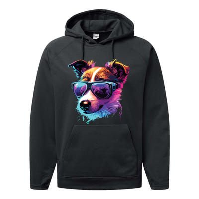 Jack Russell Terrier Dogs Jack Russell Terriers Performance Fleece Hoodie