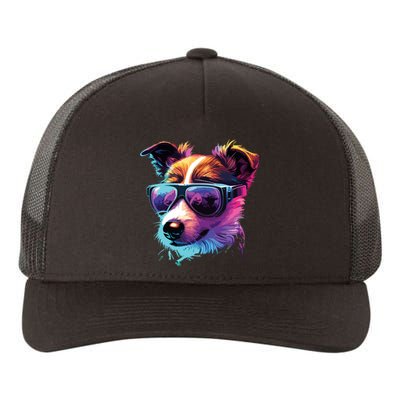 Jack Russell Terrier Dogs Jack Russell Terriers Yupoong Adult 5-Panel Trucker Hat