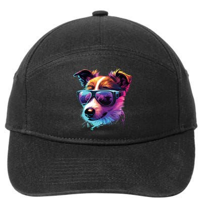 Jack Russell Terrier Dogs Jack Russell Terriers 7-Panel Snapback Hat