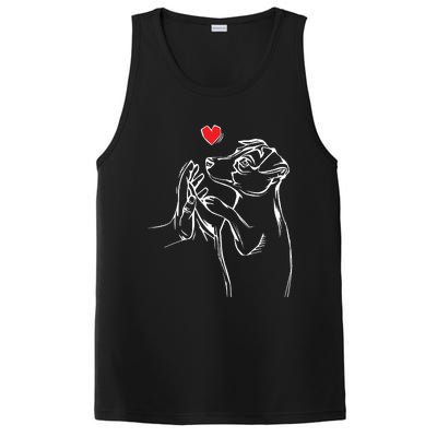 Jack Russell Terrier Love Cute Dog Mom Funny Girls Gift PosiCharge Competitor Tank