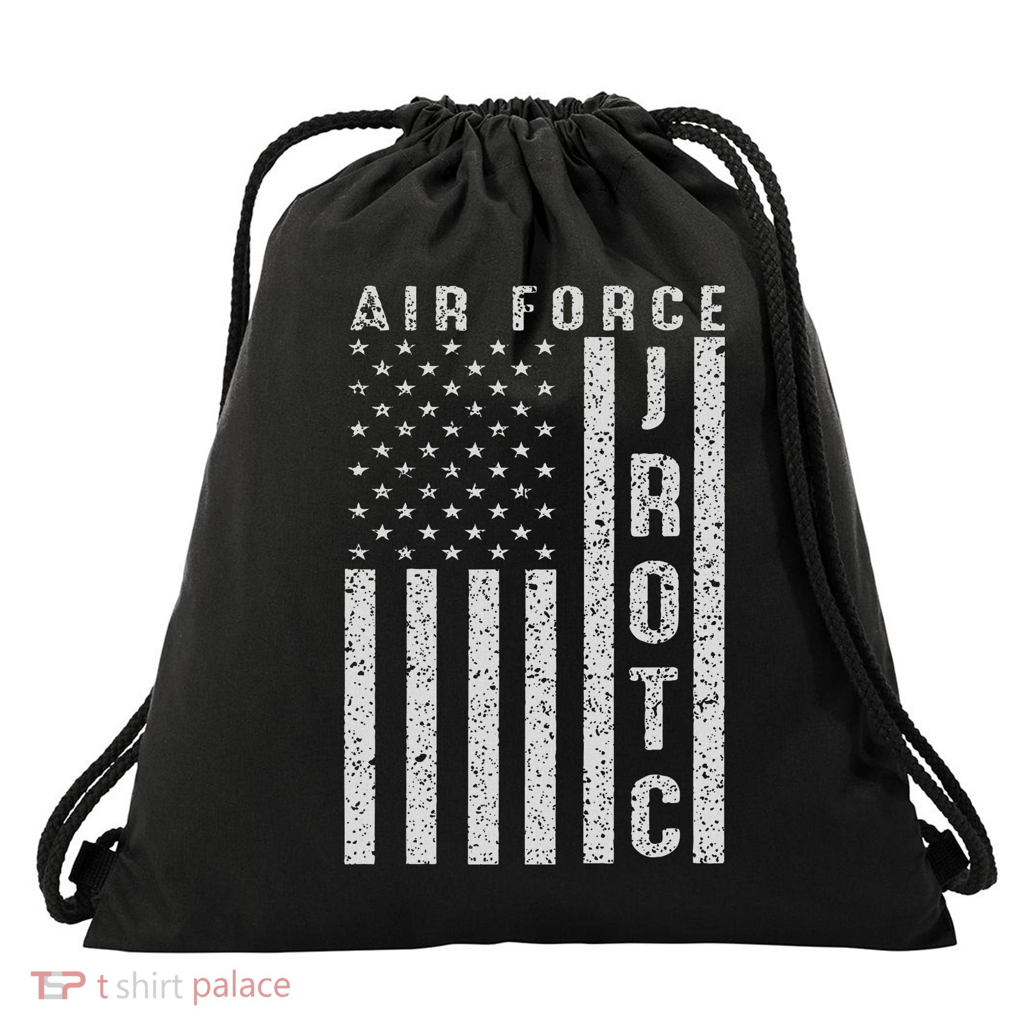 Junior Rotc Usaf Jrotc Usa Flag Cool Gifts Drawstring Bag