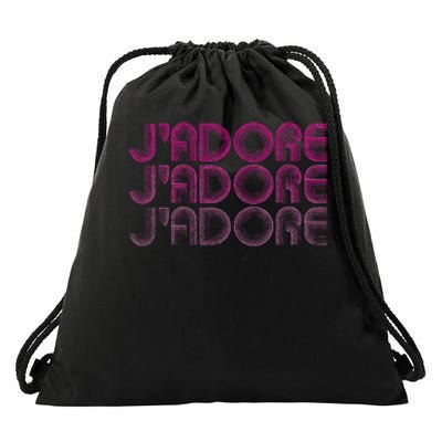 JAdore Retro Vintage 70s French Drawstring Bag