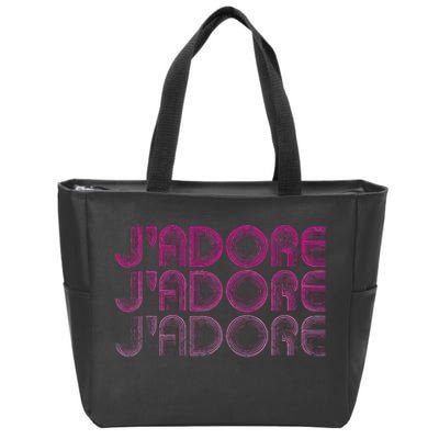 JAdore Retro Vintage 70s French Zip Tote Bag