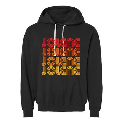 Jolene Retro Vintage 70s 80s Song Style Country Music Name Garment-Dyed Fleece Hoodie