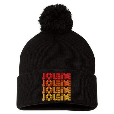 Jolene Retro Vintage 70s 80s Song Style Country Music Name Pom Pom 12in Knit Beanie