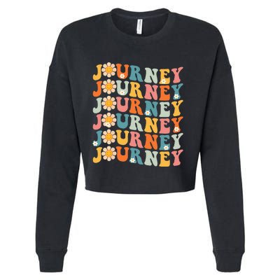 Journey Retro Vintage Personalized Name Gifts Cropped Pullover Crew