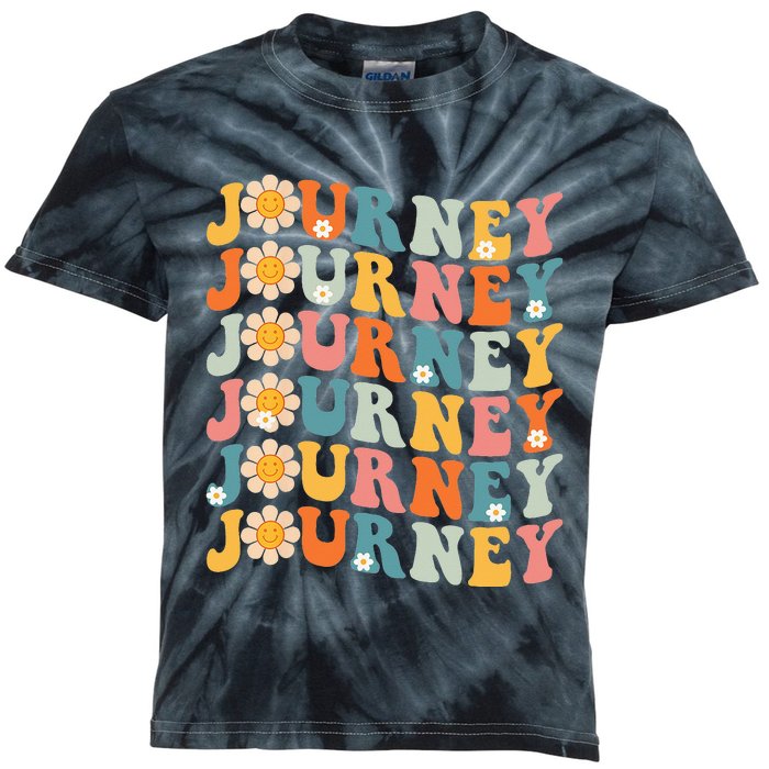 Journey Retro Vintage Personalized Name Gifts Kids Tie-Dye T-Shirt