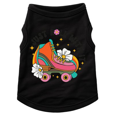 Just Roll With It Roller Skating Retro Summer Vintage Roller Doggie Tank