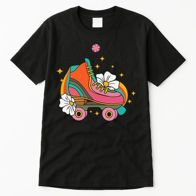 Just Roll With It Roller Skating Retro Summer Vintage Roller Tall T-Shirt