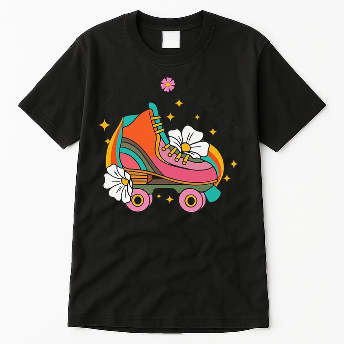 Just Roll With It Roller Skating Retro Summer Vintage Roller Tall T-Shirt