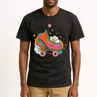 Just Roll With It Roller Skating Retro Summer Vintage Roller Tall T-Shirt