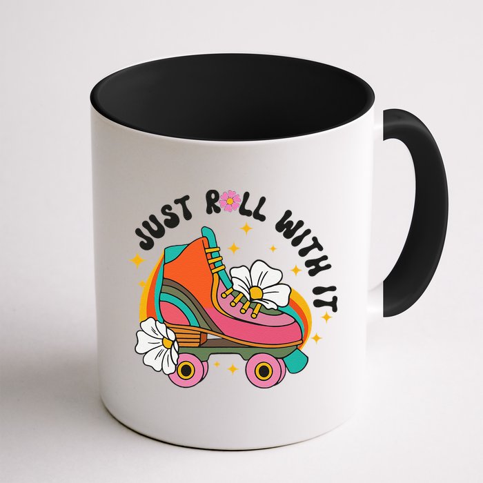 Just Roll With It Roller Skating Retro Summer Vintage Roller Mug