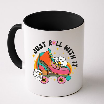 Just Roll With It Roller Skating Retro Summer Vintage Roller Mug