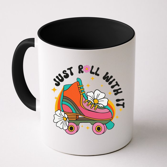 Just Roll With It Roller Skating Retro Summer Vintage Roller Mug