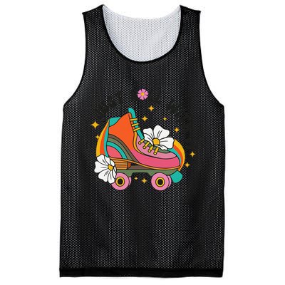Just Roll With It Roller Skating Retro Summer Vintage Roller Mesh Reversible Basketball Jersey Tank