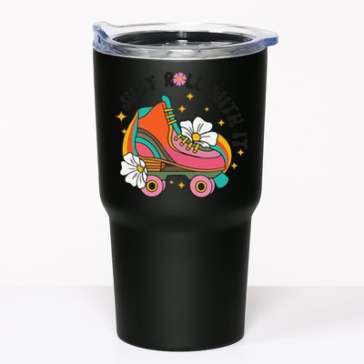 Just Roll With It Roller Skating Retro Summer Vintage Roller Tumbler