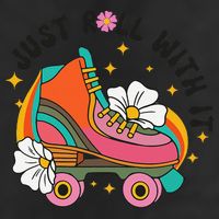 Just Roll With It Roller Skating Retro Summer Vintage Roller Hat
