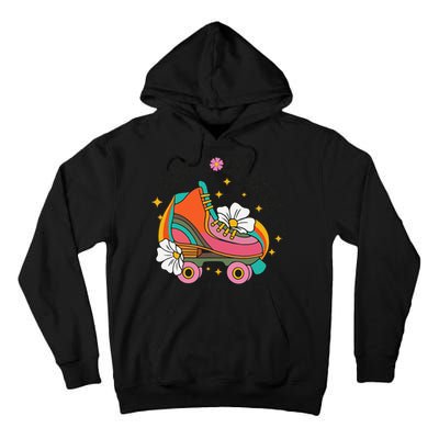 Just Roll With It Roller Skating Retro Summer Vintage Roller Tall Hoodie