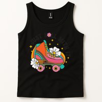 Just Roll With It Roller Skating Retro Summer Vintage Roller Tank Top