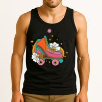 Just Roll With It Roller Skating Retro Summer Vintage Roller Tank Top
