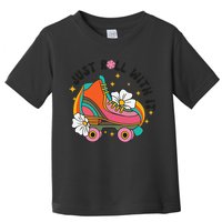 Just Roll With It Roller Skating Retro Summer Vintage Roller Toddler T-Shirt