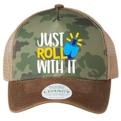 Just Roll with It Funny Matching Family Hanukkah Chanukah Legacy Tie Dye Trucker Hat
