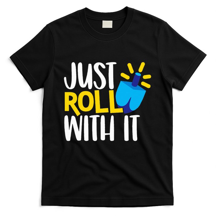Just Roll with It Funny Matching Family Hanukkah Chanukah T-Shirt
