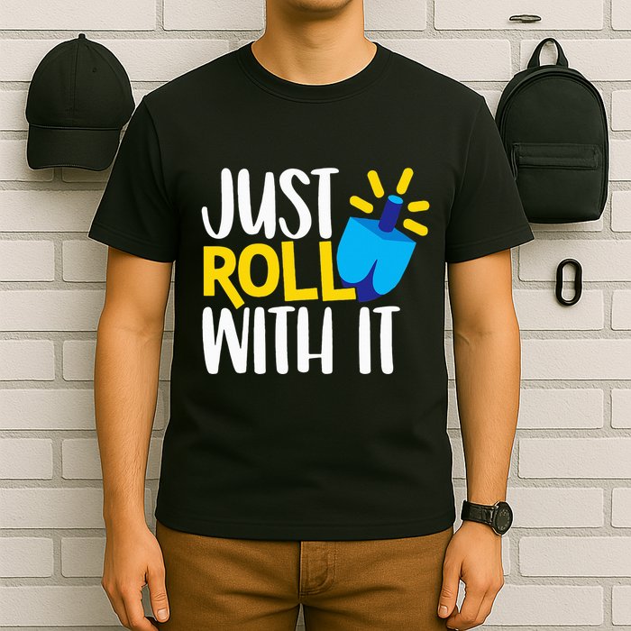 Just Roll with It Funny Matching Family Hanukkah Chanukah T-Shirt