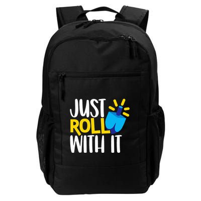 Just Roll with It Funny Matching Family Hanukkah Chanukah Backpack