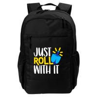 Just Roll with It Funny Matching Family Hanukkah Chanukah Backpack