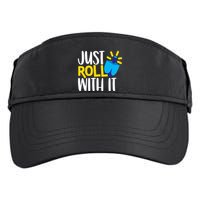 Just Roll with It Funny Matching Family Hanukkah Chanukah Adult Drive Performance Visor