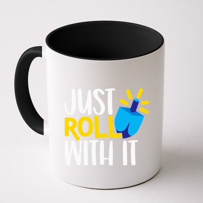 Just Roll with It Funny Matching Family Hanukkah Chanukah Mug