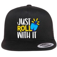 Just Roll with It Funny Matching Family Hanukkah Chanukah Flatbill Hat