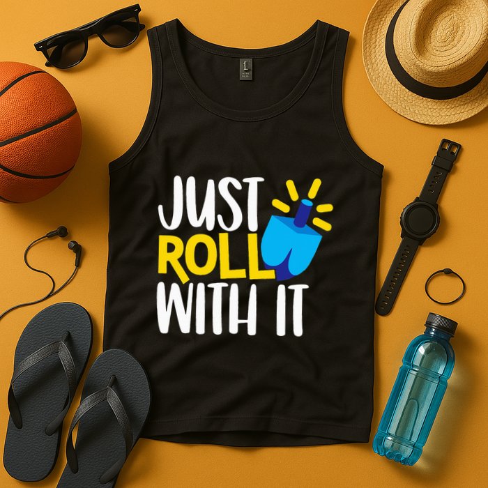 Just Roll with It Funny Matching Family Hanukkah Chanukah Tank Top