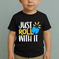 Just Roll with It Funny Matching Family Hanukkah Chanukah Toddler T-Shirt