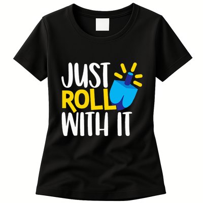 Just Roll with It Funny Matching Family Hanukkah Chanukah Womens T-Shirt