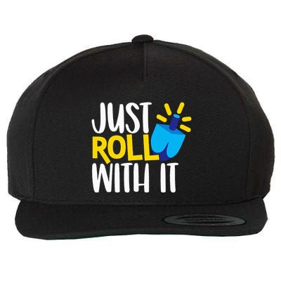 Just Roll with It Funny Matching Family Hanukkah Chanukah Wool Snapback Cap