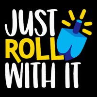 Just Roll with It Funny Matching Family Hanukkah Chanukah Wool Snapback Cap