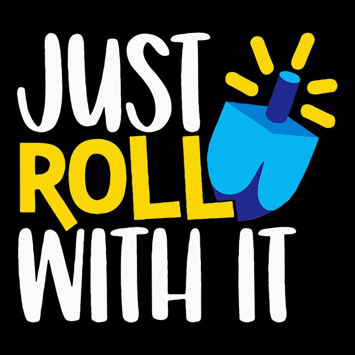 Just Roll with It Funny Matching Family Hanukkah Chanukah Wool Snapback Cap