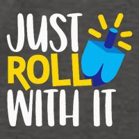 Just Roll with It Funny Matching Family Hanukkah Chanukah Vector Backpack