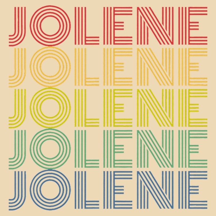 Jolene Retro Wordmark Pattern Vintage Style Bag