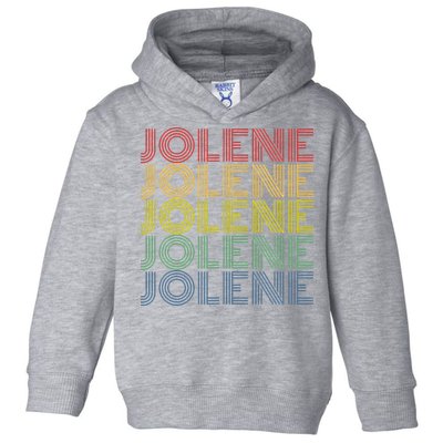 Jolene Retro Wordmark Pattern Vintage Style Toddler Hoodie