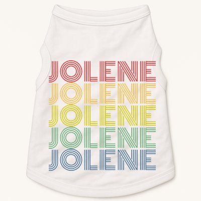 Jolene Retro Wordmark Pattern Vintage Style Doggie Tank